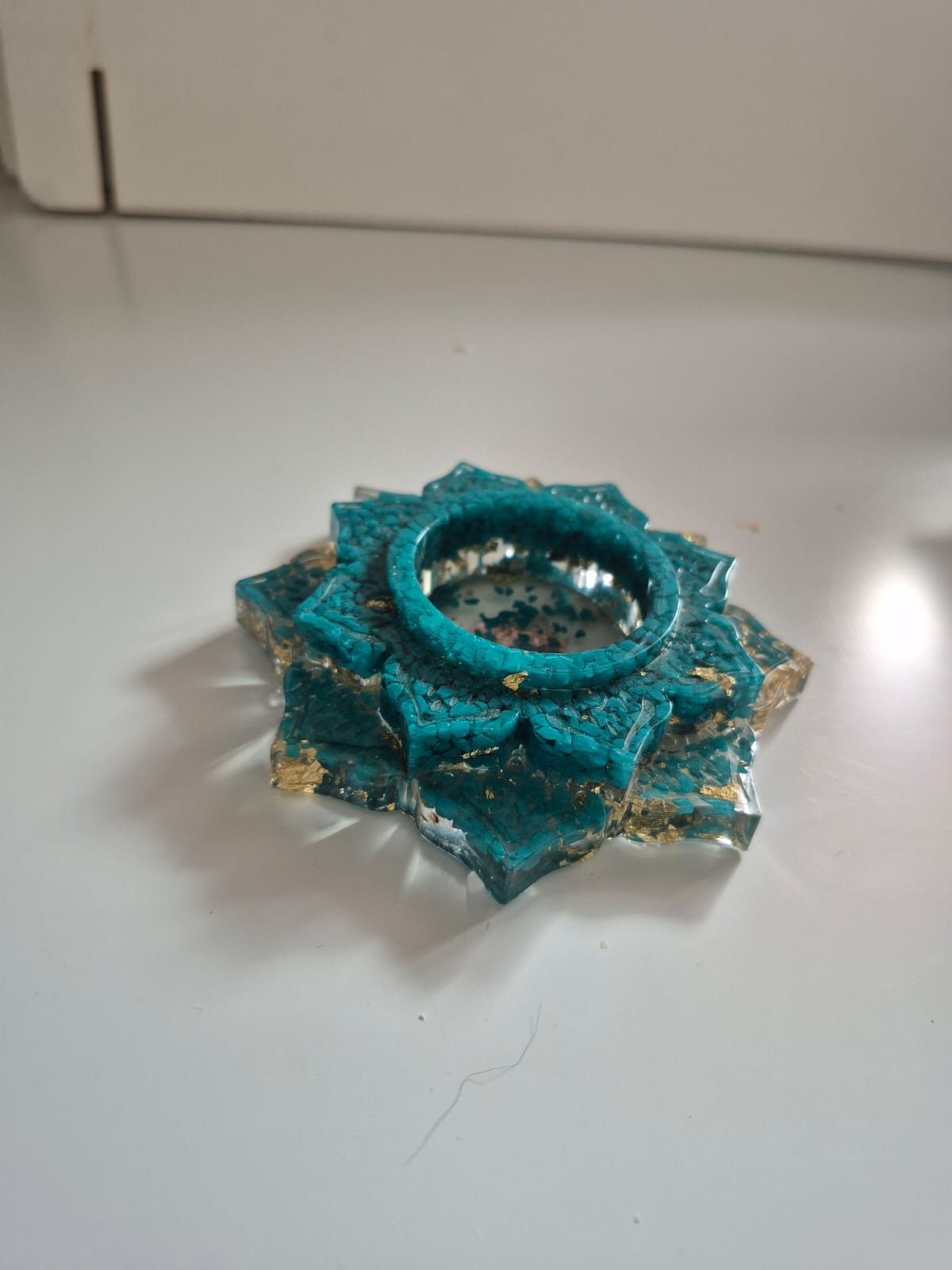 Mandala Porta Velas de Resina